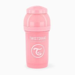 Twistshake Μπιμπερό Κατά των Κολικών Pastel Pink 0+, 180ml