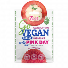 7Days Go Vegan Pink Day Μάσκα Ομορφιάς Προσώπου 25gr