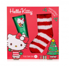 Accentra Hello Kitty Χριστουγεννιάτικο Σετ Περιποίησης με Κρέμα Ποδιών 100ml & one-sized Κάλτσες