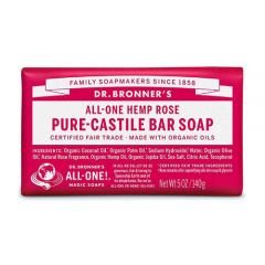 Dr.Bronner's Pure-Castile Bar Soap Rose 140gr