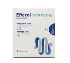 Epsilon Health Effecol Micro-Enemas Macrogol 4000 Μικροκλύσματα Ενηλίκων 6 x 9g