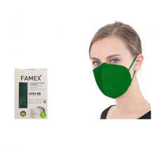 Famex Mask FFP2 NR KN95 Πράσινη 1 Τεμάχιο