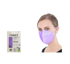 Famex Mask FFP2 NR KN95 Μωβ 1 Τεμάχιο