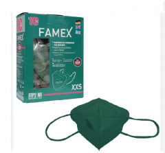 Famex Mask Kids FFP2 NR XXS Πράσινο 1 Τεμάχιο