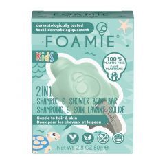Foamie Kids Turtelly Cool - Shampoo & Shower Body Bar 80g