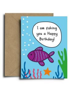 Spread The Magic Ευχετήρια Κάρτα Birthday Fish