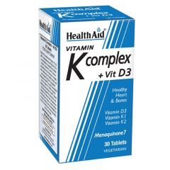 Health Aid Vitamin K Complex + Vit D3 30 Κάψουλες