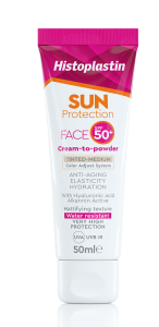 Histoplastin Sun Protection Face Cream To Powder Tinted Medium Spf50+ 50ML