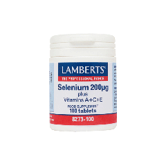 Lamberts Selenium 200μg + Βιταμίνες A, C, E 100 Ταμπλέτες