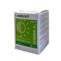 Leriva Immuvit Vitamin D3 2000 IU 60 Κάψουλες