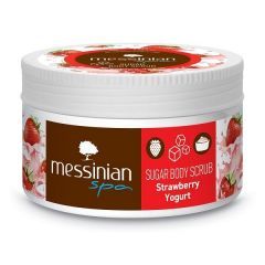 Messinian Spa Sugar Body Scrub with Strawberry Yogurt 250ml