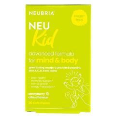 Neubria NEU Kid Multivitamin + Omega-3 30 Μαλακά Μασώμενα Δισκία