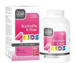 Pharmalead Bactrolife & Fiber 4kids Προβιοτικά με γεύση Φράουλα 60 Ζελεδάκια