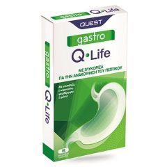 Quest Gastro Q-Life Συμπλήρωμα Διατροφής Για Την Ανακούφιση Του Πεπτικού Συστήματος 15 Μασώμενες Ταμπλέτες