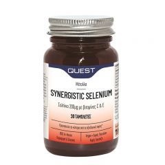 Quest Synergistic Selenium (Σελήνιο) 200μg με Vitamins C & E, 30 Ταμπλέτες