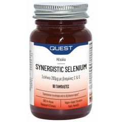 Quest Synergistic Selenium (Σελήνιο) 200μg με Vitamins C & E, 90 Ταμπλέτες