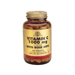 Solgar Vitamin C with Rose Hips 1000mg 100 Ταμπλέτες