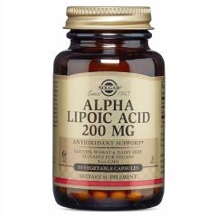 Solgar Alpha Lipoic Acid 200mg 50 Φυτικές Κάψουλες
