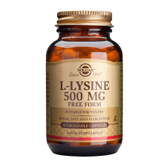 Solgar L-Lysine 500mg 50 Φυτικές Κάψουλες