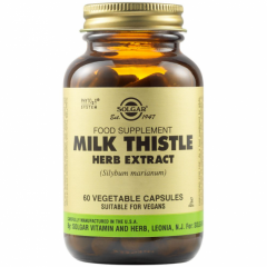 Solgar Milk Thistle Herb Extract (Γαϊδουράγκαθο), 60 Φυτικές Κάψουλες