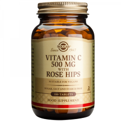 Solgar Vitamin C 500mg with Rose Hips 100 Ταμπλέτες