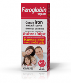 Vitabiotics Feroglobin Liquid, Συμπλήρωμα Σιδήρου για Ενήλικες & Παιδιά 200ml