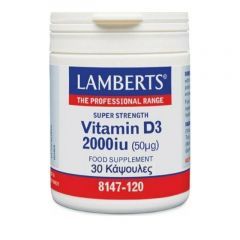 Lamberts Vitamin D3 2000iu (50mg) 30 Κάψουλες