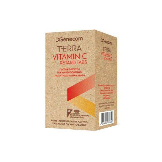 Genecom Genecom Terra Vitamin C Retard Tabs 60 Ταμπλέτες
